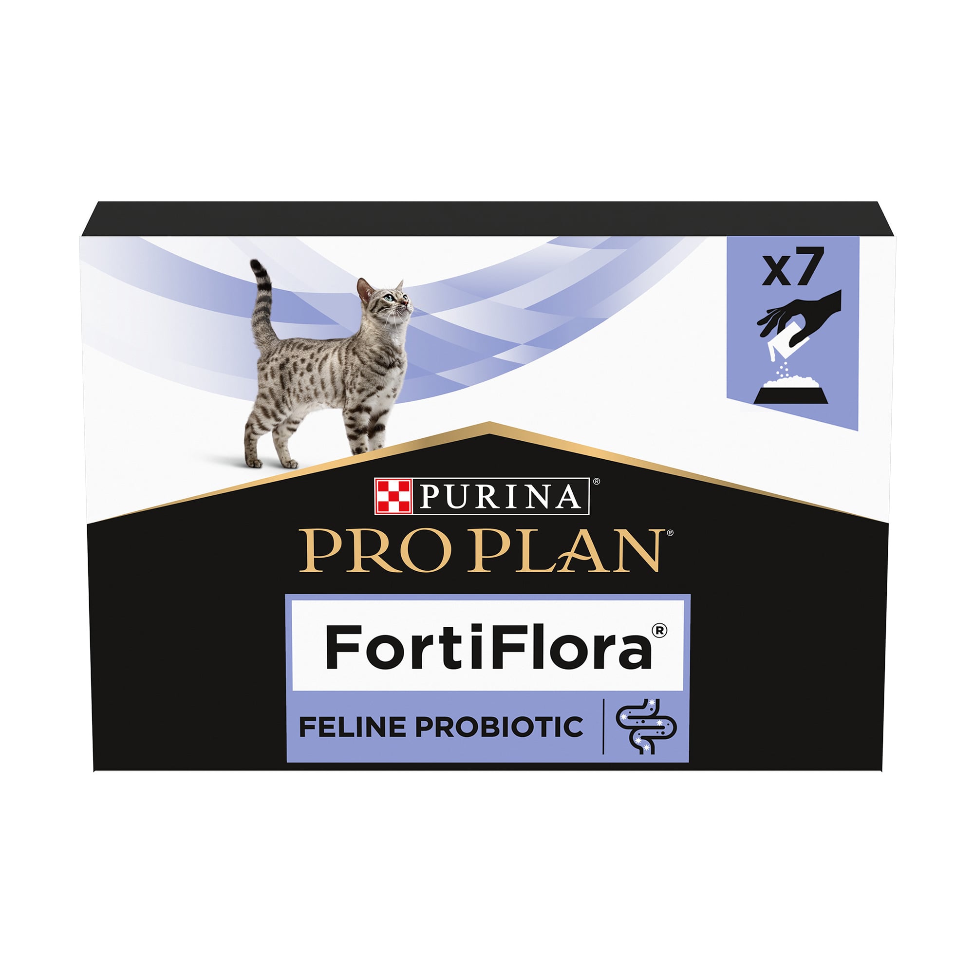 Пробіотик для дорослих котів та кошенят Pro Plan FortiFlora для підтримання нормальної міклофлори шлунково-кишкового тракту, 7*1 г