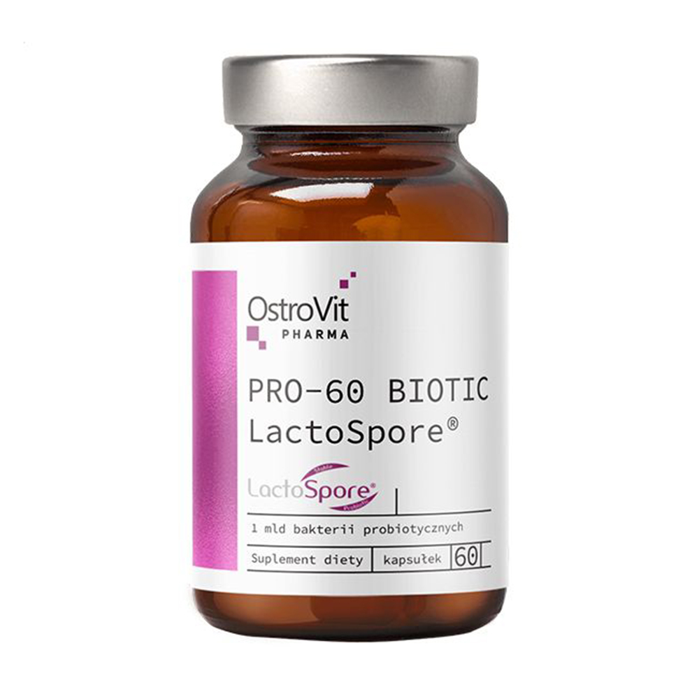 Пробіотик OstroVit Pharma PRO-60 Biotic LactoSpore, 60 капсул